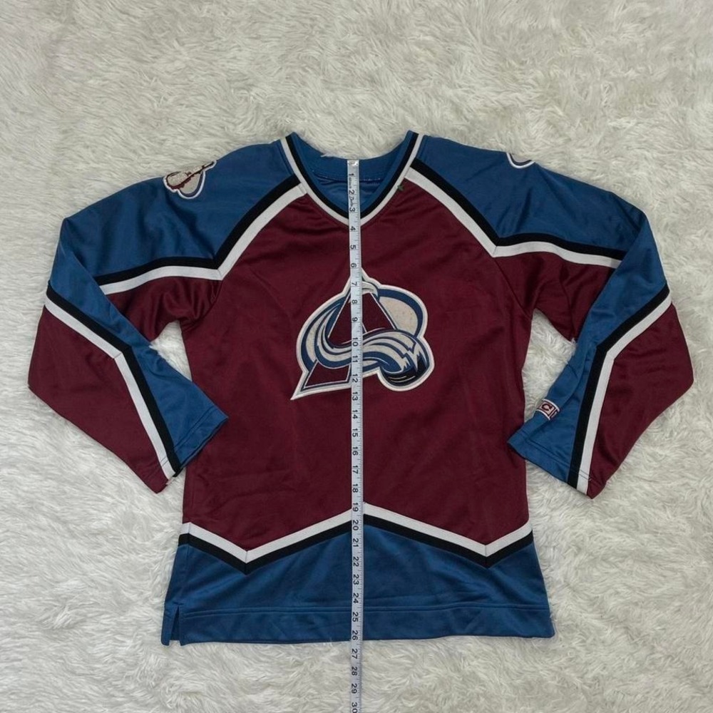 Vintage Colorado Avalanche Sportswear blue & burgundy hockey jersey Size L - Picture 4 of 5